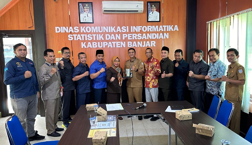 DPRD dan Dinas Kominfo Sidoarjo Belajar LAPOR dan PPID di DKISP Banjar