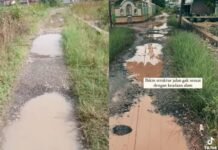Jalan Rusak di Desa Pemurus Viral, PUPRP Kabupaten Banjar Lakukan Perbaikan