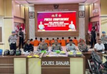 Polres Banjar Berhasil Ungkap Kasus Pengeroyokan Pria Korban MiChat di Sungai Sipai