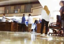 Diterjang Hujan Deras Disertai Angin Kencang, Ruang Paripurna DPRD Banjir