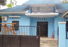 Baru Rampung Dikerjakan, Pagar Beton Balai Penyuluhan KB Kecamatan Astambul Retak