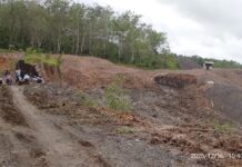 Jalan Desa Gunung Ulin Ambrol Dampak Penambangan Batu Bara, Polres Banjar Sebut Lakukan Penyelidikan