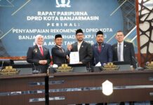 DPRD Banjarmasin Gelar Paripurna, Sampaikan Rekomendasi atas LKPj Walikota TA 2025