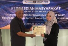 Univsm Balangan Edukasi Standar Bangun Rumah Layak Huni di Desa Kandang Halang HSU