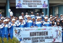 Popda 2026 di Banjarmasin, 78 Pelajar Kabupaten Banjar Siap Tempur di Empat Cabor