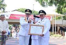 Gubernur terima Satyalancana Karya Bhakti Prja Nugraha di Momen Peringatan Otda 2026