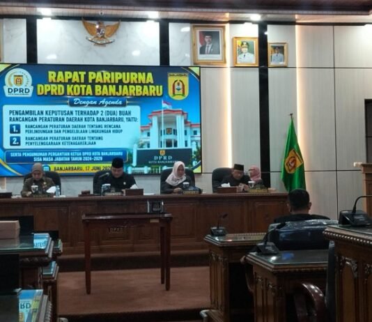 Dua Perda Baru Disahkan, Gusti Rizky: Segera Diimplementasikan Melalui Perwali