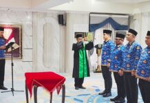 Pelantikan Empat Pejabat Eselon II, Bupati: Perdana Penerapan ‘SIMATA’